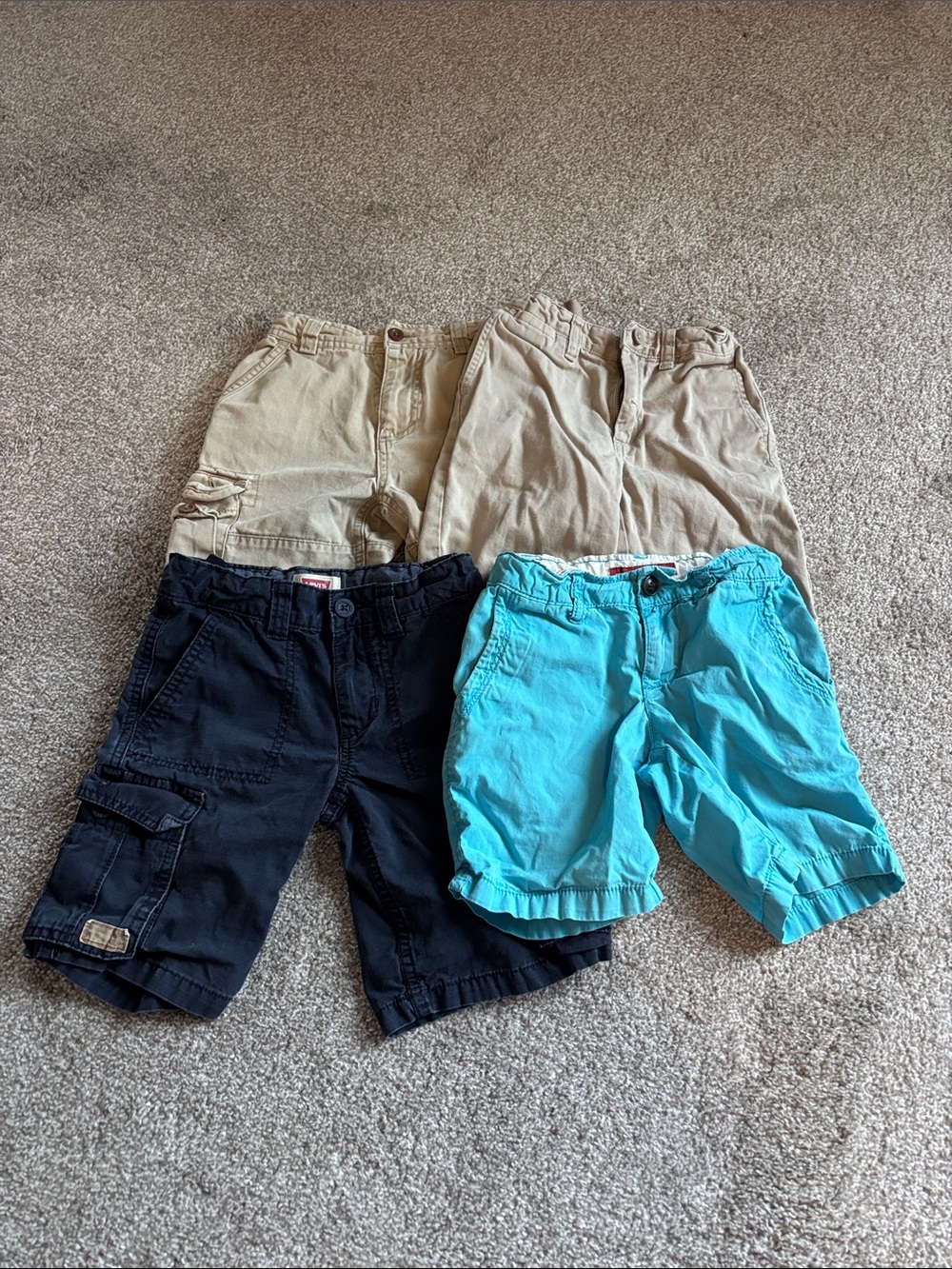 Levi's Kids Shorts - Black, Tan, Khaki & Turquoise